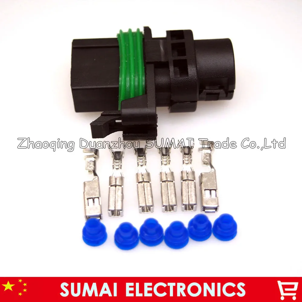 6 Pin 211PC063S0003 3.5mm FCI female Headlight plug connector for VW,BMW etc.6Pin plug