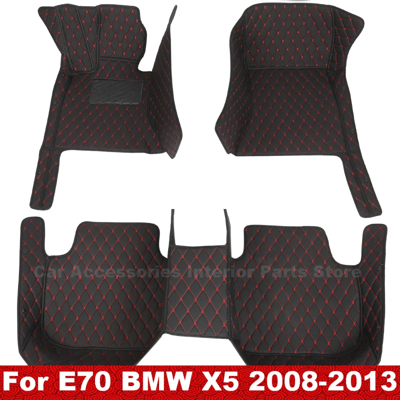 

Автомобильные коврики для E70 BMW X5 2013 2012 2011 2010 2009 2008, автомобильные Водонепроницаемые кожаные коврики, пользовательские аксессуары, детали интерьера