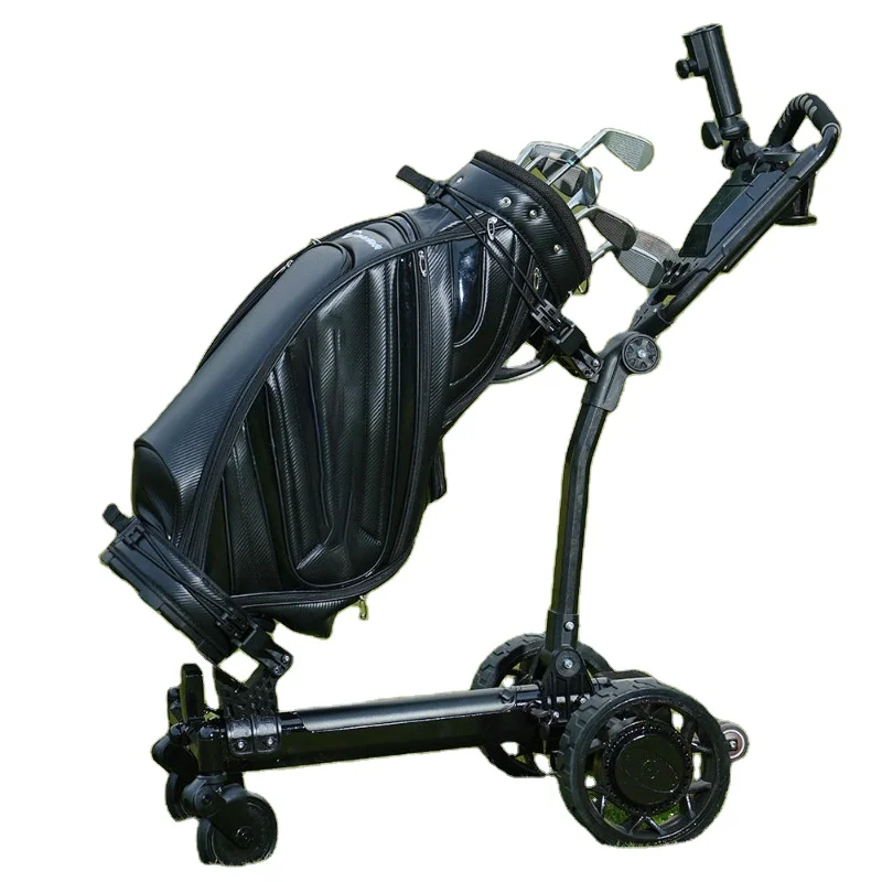 

2025 Automatic Lithium Battery Electric Golf Trolleys Foldable Aluminium Near Me Pull Carts with Remote