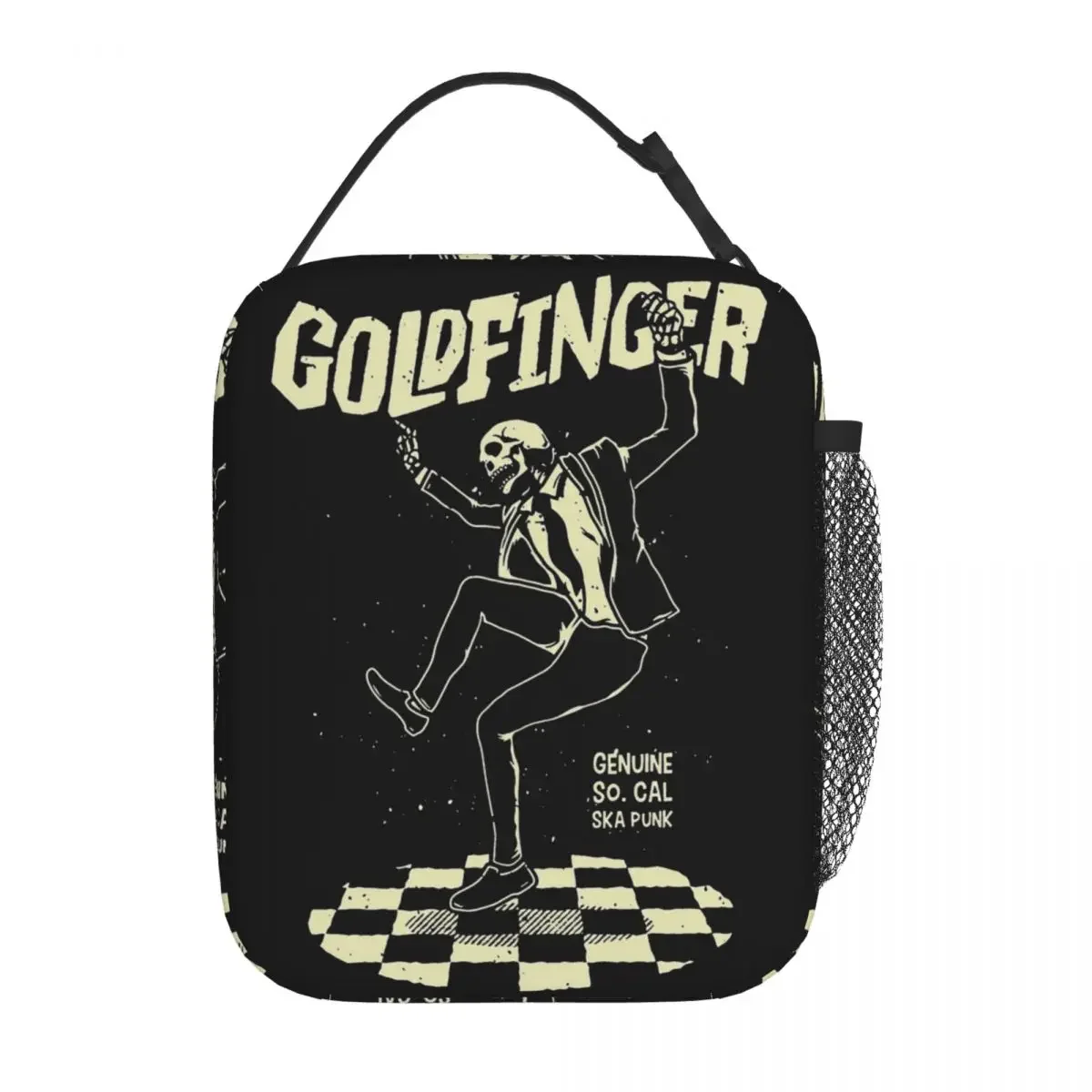 Goldfinger Genuine So.Cal Ska Punk Accessories Insulated Lunch Bag Food Storage Bag Portable Cooler Thermal Lunch Boxes