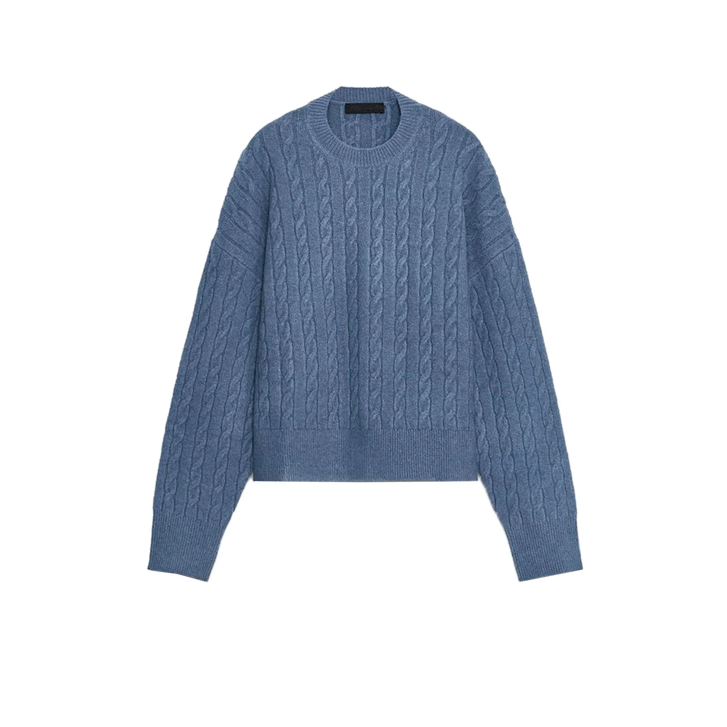 Herbst Neue Ankunft frauen Faul Sle runde Ne Lange Sve Twisted Strickwaren Weiche Polyester Faser Casual Lose Fit Pullover