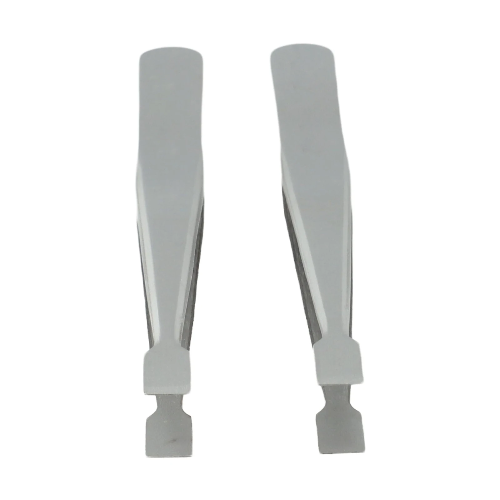 Stainless Steel Flat Tweezers Set for Collectors Handling Stamps Documents and Industrial Applications with Build - view 5