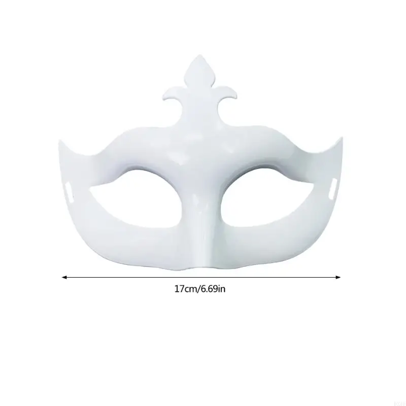 DXAE Halloween Mask White Mask Masquerade Mask Half Face Mask Mardi Gras Mask