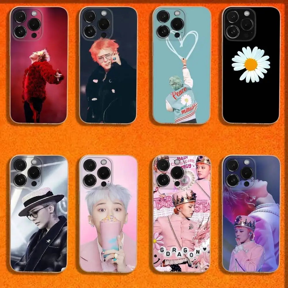 

Singer GD G-Dragons Phone Case For iPhone 16,15,14,13,12,11 Plus,Pro,Max,XR,XS,Plus,E,SE4,Mini Transparent Cover