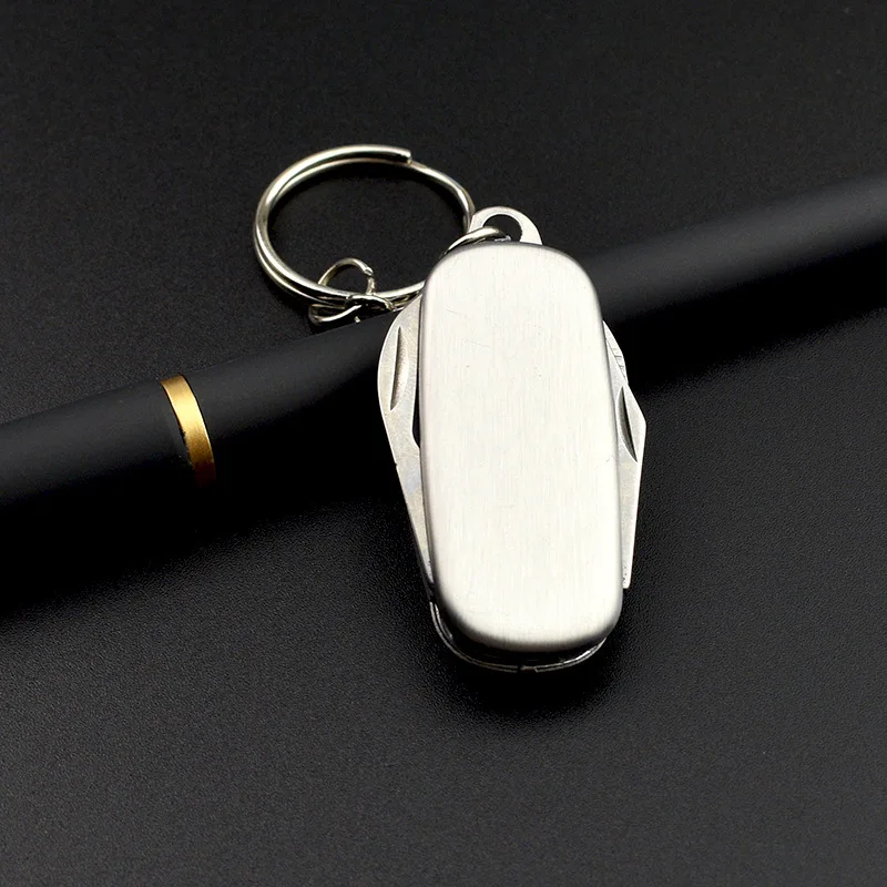 Street Pocket Knife tool purchase Multi Outdoor Gadgets 4 Open Swiss Folding Knife Multifunction Bottle Opener Keychain