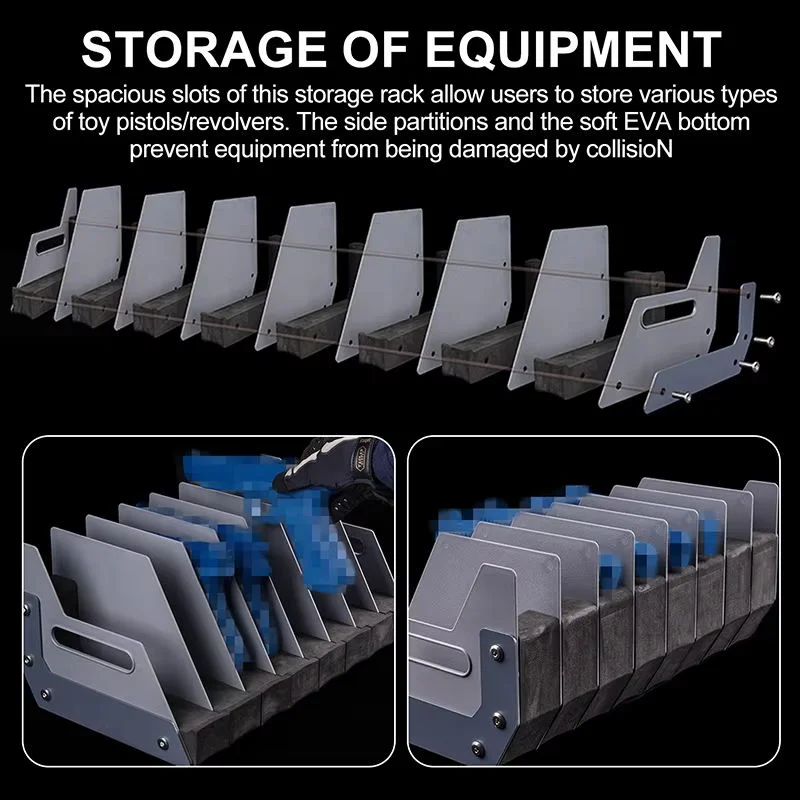 

Universal Handgun Storage Rack Protective Holsters EVA Foam Handgun Holsters Organizers Accessories with 4/8 Gun Slots