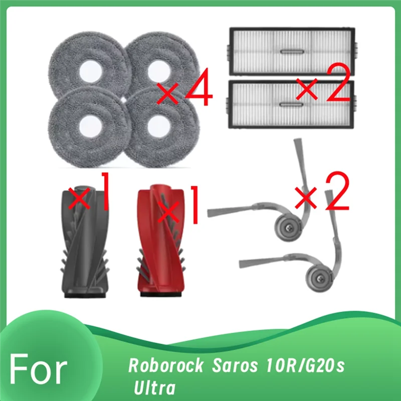 A85I-For Roborock Saros 10R/G20s Ultra ملحقات المكنسة الكهربائية أجزاء نظافة استبدال قطع الغيار طويلة الأمد