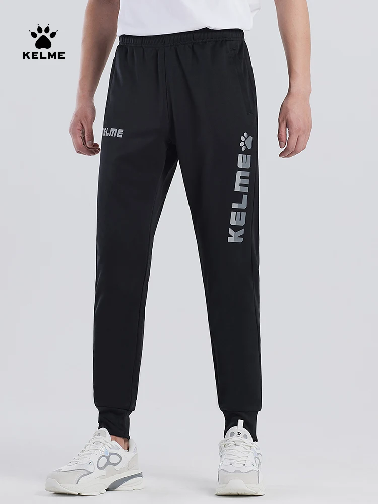 Kelme-Leggings de futebol masculino e feminino, calças esportivas de treino, leggings de malha espessa, verão