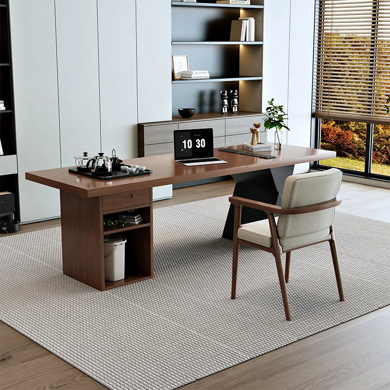 

Modern Decoration Office Desk Reception Design Display Minimalist Office Desk Shelves Organizers Meuble Bureau Trendy Furniture