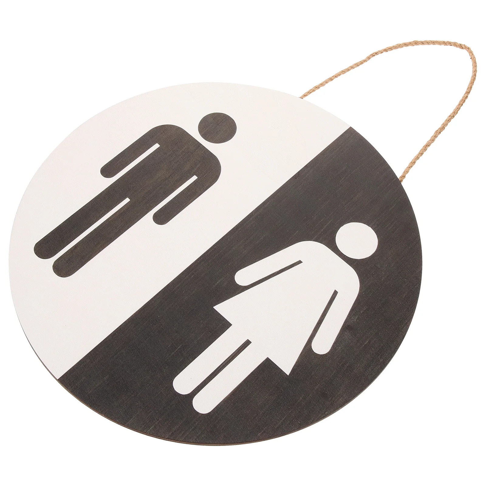 Wooden Bathroom Sign Washroom Directional Plate Wall Hanging Toilet Identification Marker For Home Hotel Restaurant Decor Party