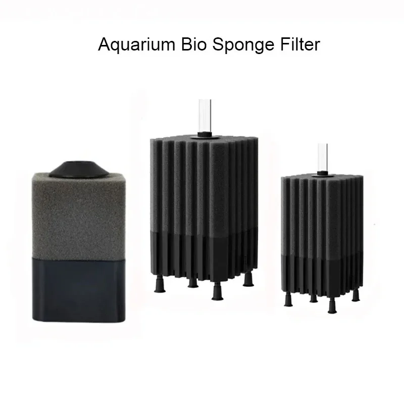 New Bio Sponge Filter for Aquarium Fish Tank Shrimp Pond Air Pump Biochemical Filtration Noiseless Foam Aquarium Accessories