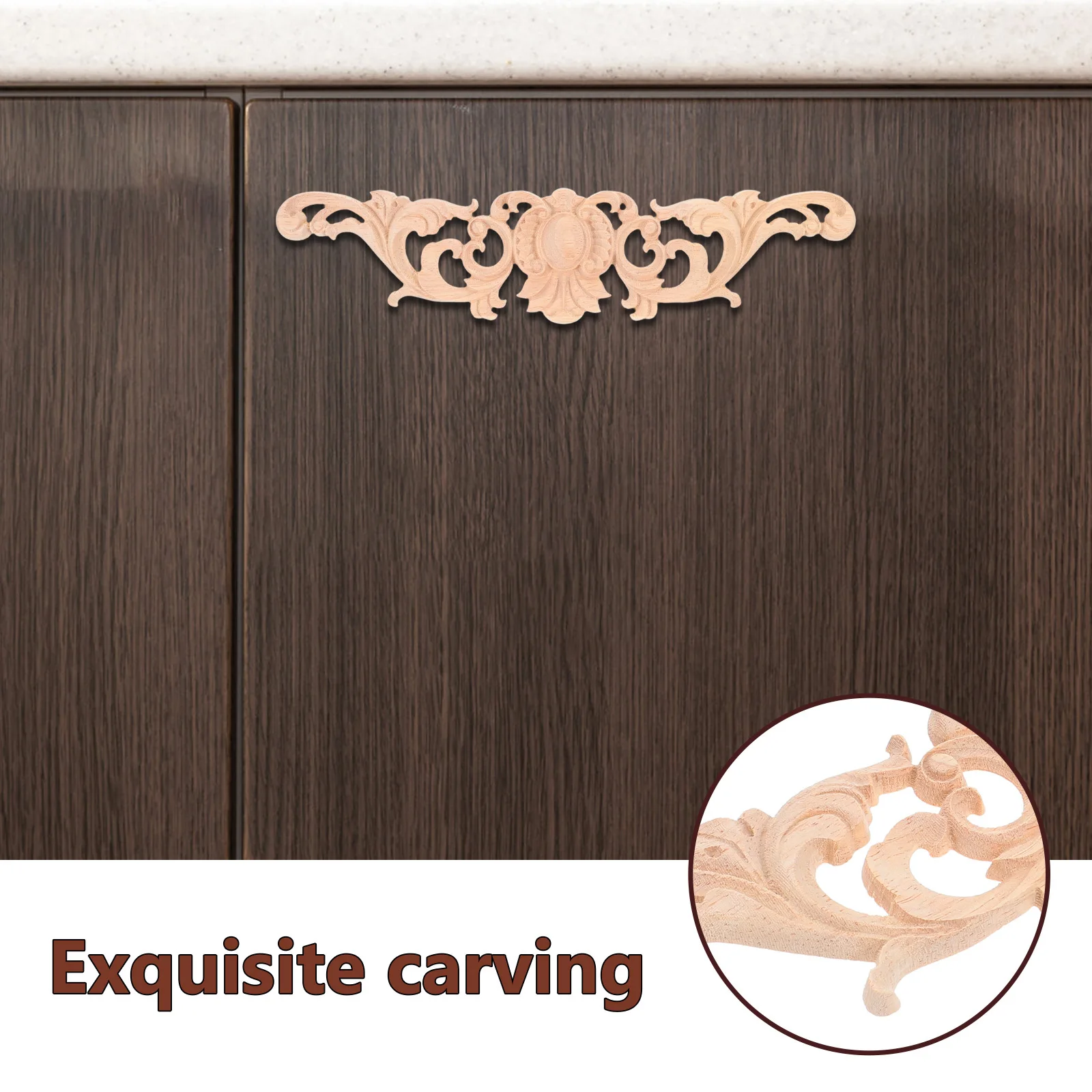 الخشب الصلب المنحوت زهرة زين تصميم معقد الأوروبي لخزانة باب السرير زخرفة الأثاث أنماط الأزهار الخشبية الصلبة