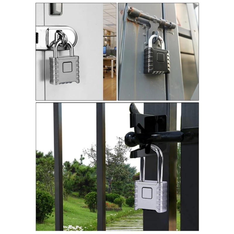 M6CF Heavy Duty Weatherproof Lock 4 Code Combination Lock Metal Lock for Outdoor Use
