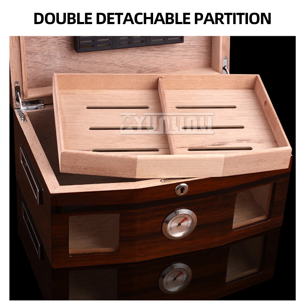 

Хьюмидор для сигар, гигрометр, увлажнитель, сигаретное кедровое дерево Cas, портативные аксессуары для курения