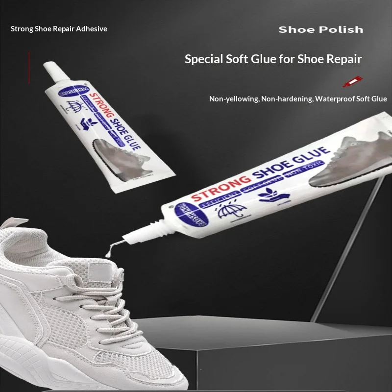 60ML strong shoe adhesive sneakers leather shoes high heels shoe glue Waterproof Transparent Soft Resin universal adhesive