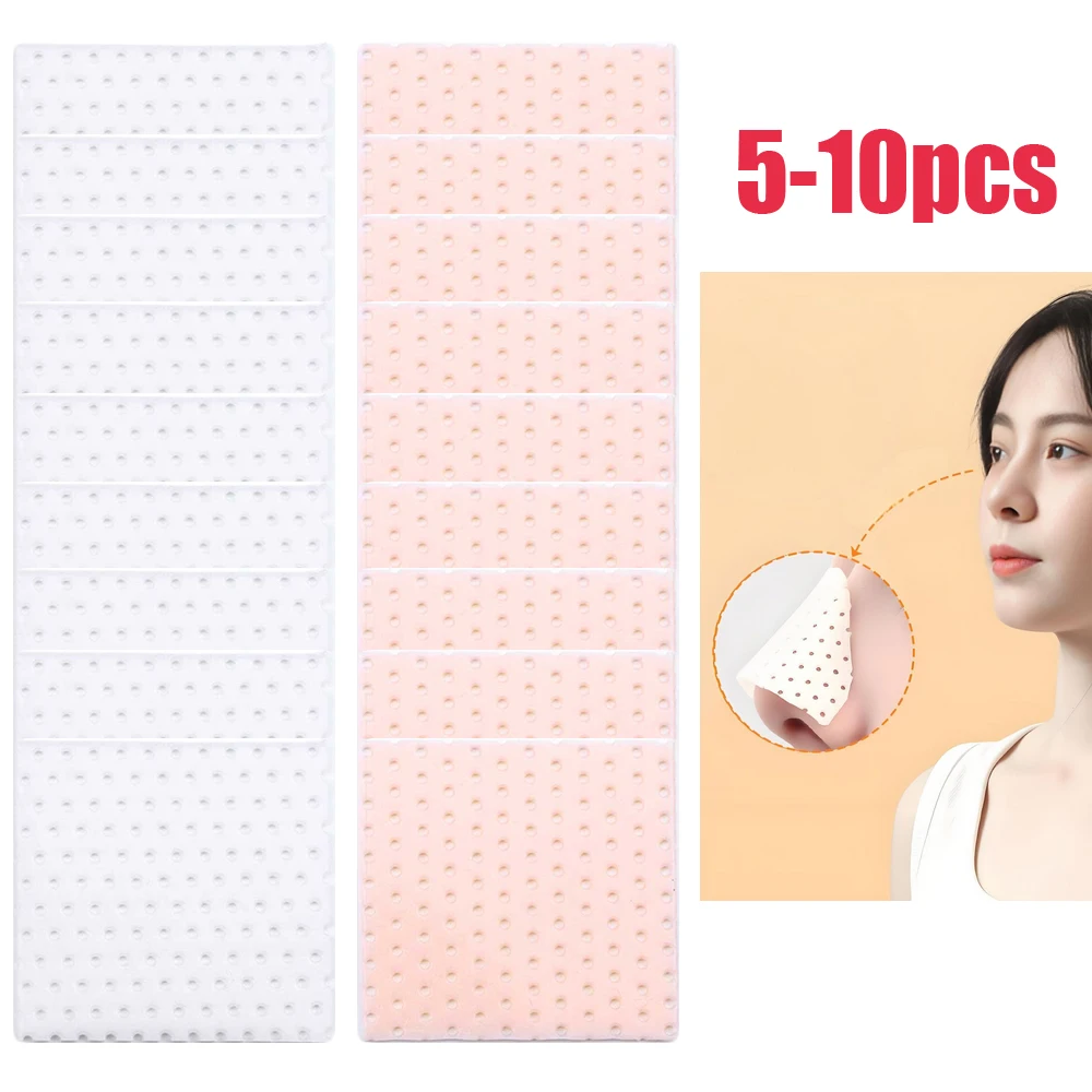5-10pcs Thermoplastic Nose Splint Nose Job Rhinoplasty Splint Ortho Immobilized Nose Nasal Fracture 5*5cm Skin Care Tools