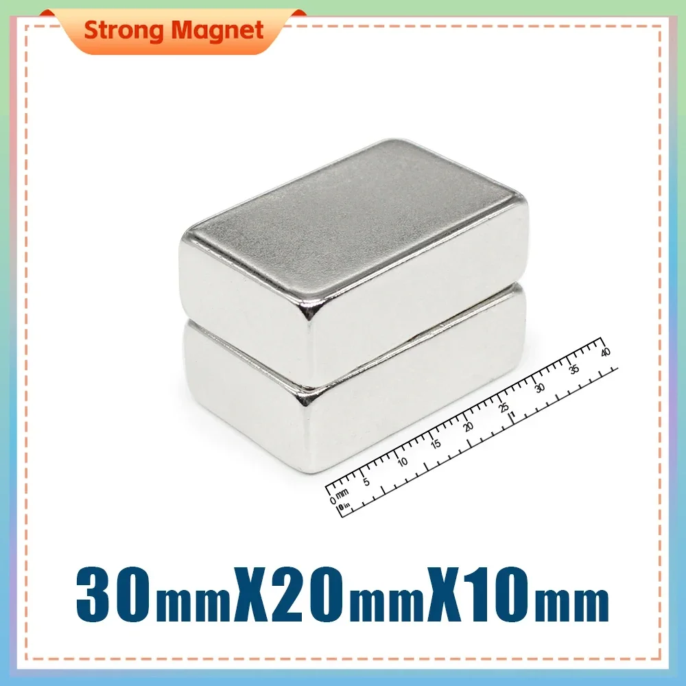 

30x20x10mm N35 Strong Quadrate Neodymium Magnet Powerful NdFeB Magnet 30x20x10 mm Block Rare Earth Magnets 30*20*10mm