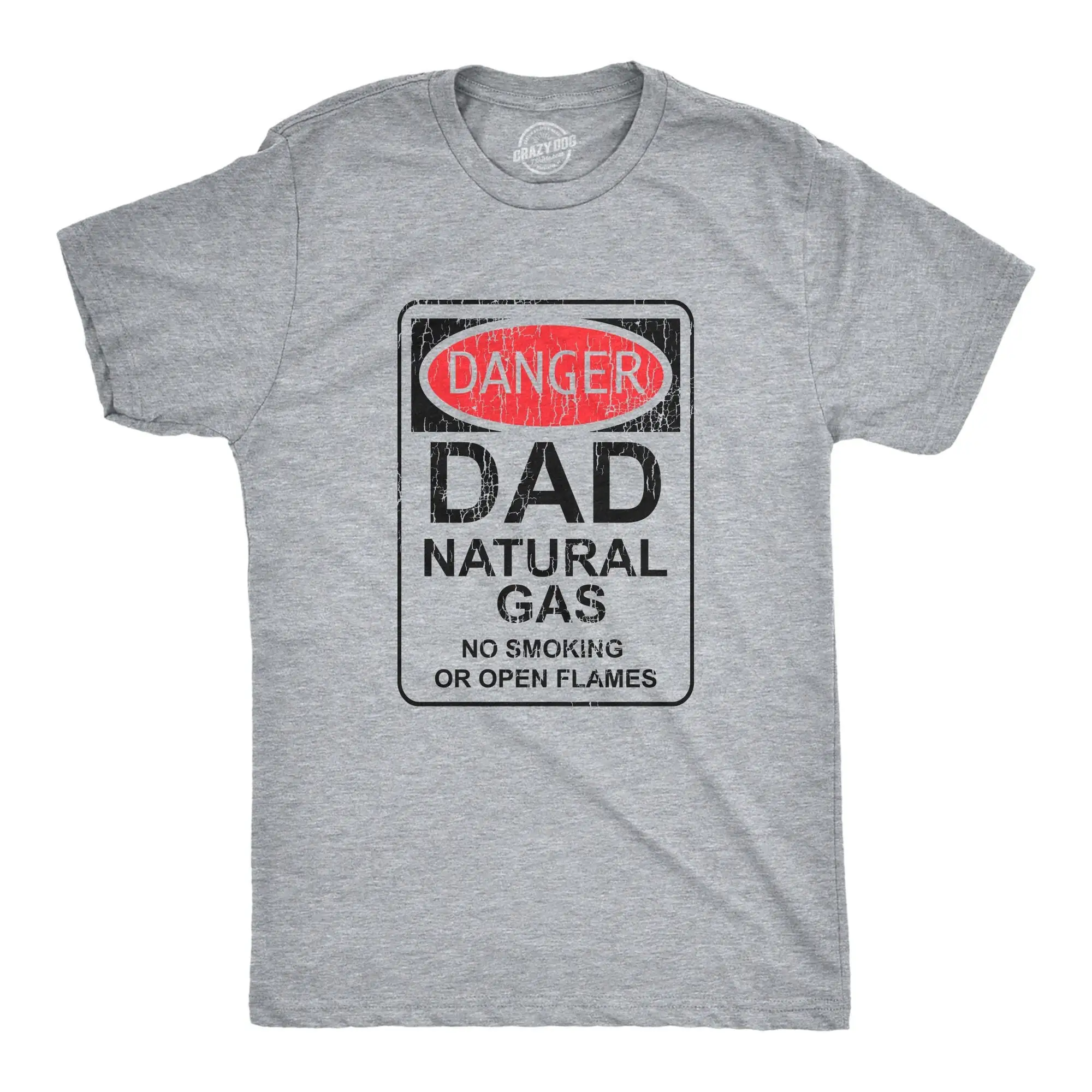 Dad Jokes T Shirt Funny Father Day Dads Gross Mens Fathers Danger Natural Gas Farting