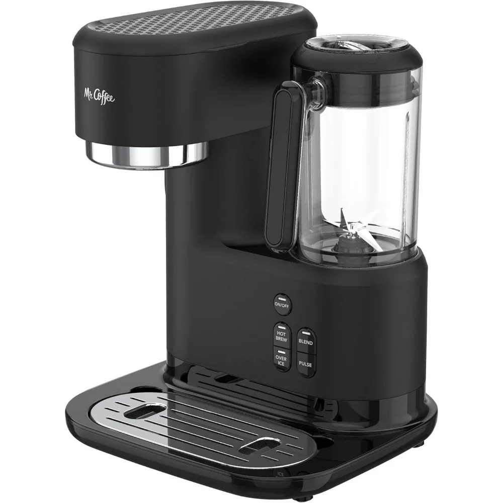 3-in-1 Single-Serve Iced and Hot Coffee/Tea Maker with Blender with Reusable Filter, Scoop, Recipe Book, 2 Tumblers