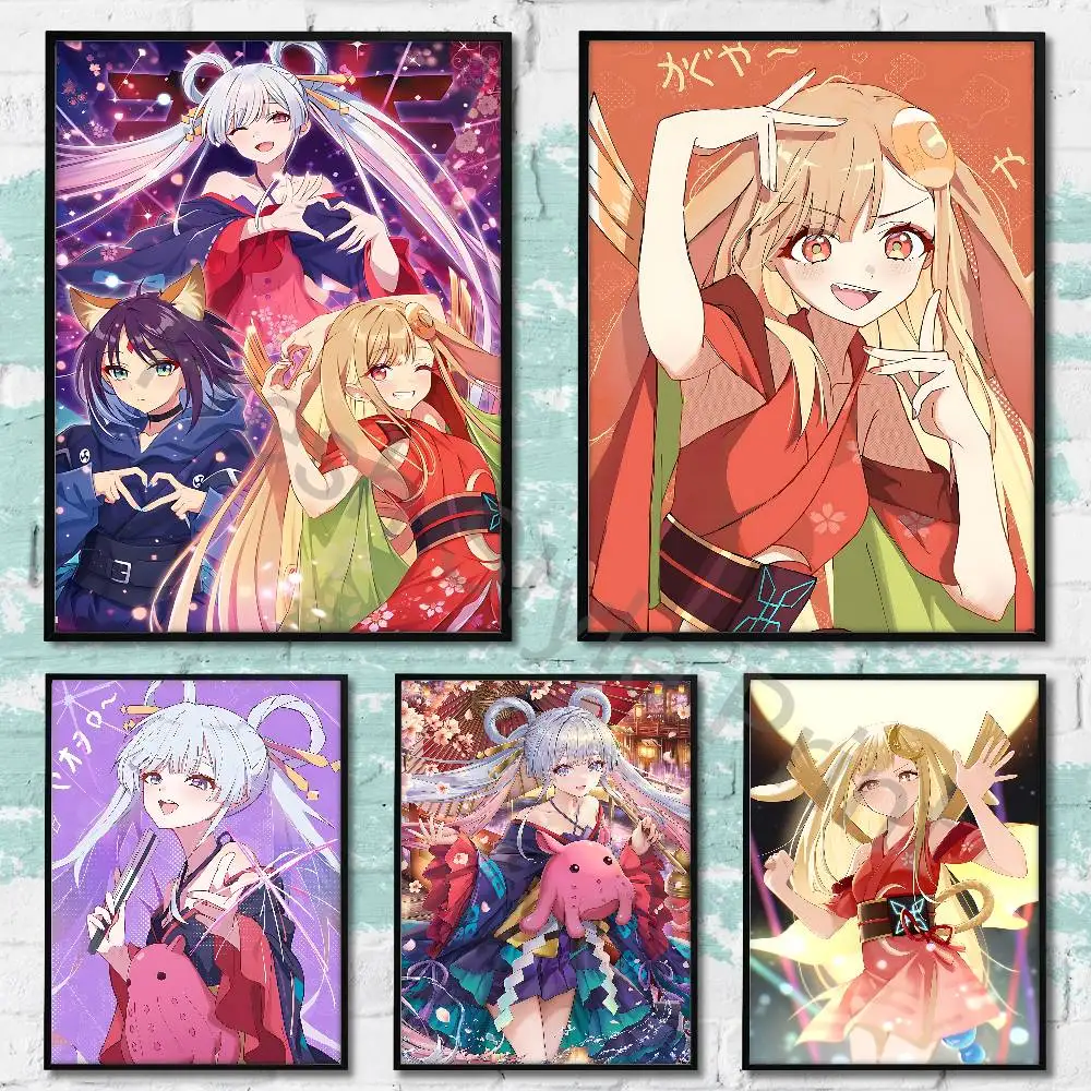 C-Cosmic P-Princess K-Kaguya Poster Waterproof HD Wall Art Decal Self-Adhesive Aesthetic Decor For Home Living