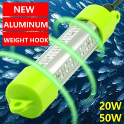 18W 45W DC 12V yeşil beyaz mavi sarı IP68 alüminyum yüksek güç LED balık çeken yem dalgıç su altı balıkçılığı ışığı