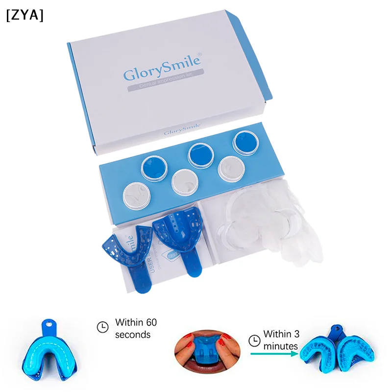 Dental Impression Material Putty Molding Kit Clinic Use Silicone Putty Dental Impression Trays Kit[ZYA][ZYA]
