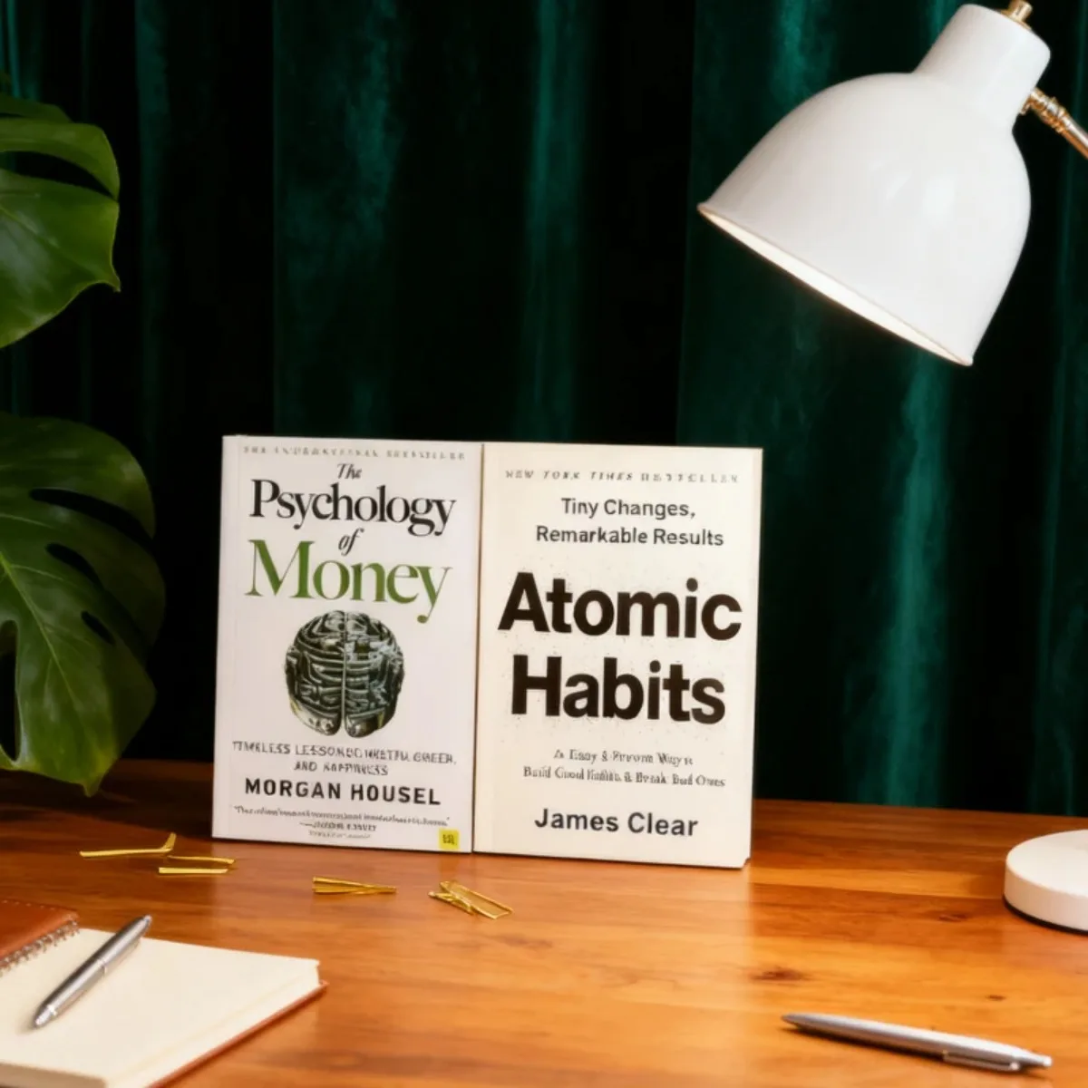 

《The Psychology of Money》 +《Atomic Habits 》Book Set Wealth As A System:Master Psychology Habits for Financial Success Good Book