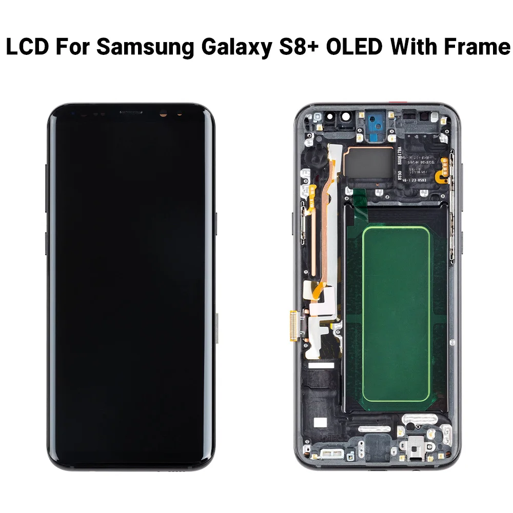 OLED-Qualität für Samsung Galaxy S8 Plus SM-G955F SM-G955FD LCD-Display Touchscreen-Digitizer-Baugruppe S8+ Display mit Rahmen – Detail 2