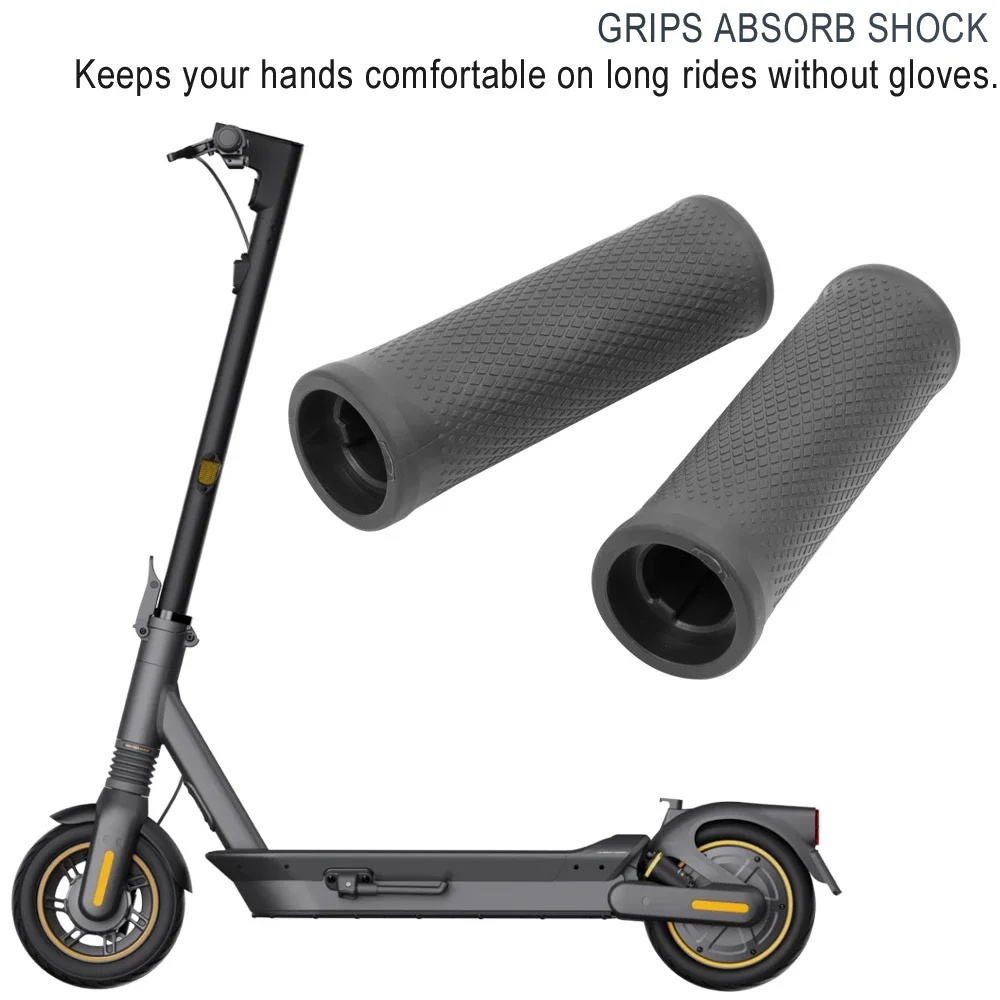 Anti-slip Rubber Handlebar Grip for Ninebot Max G2 G65 KickScooter Electric Scooter Waterproof Silicone Cover Parts