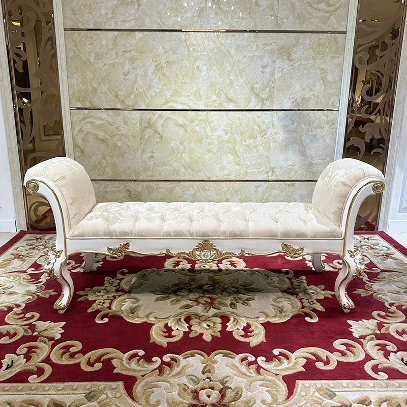 Bedroom Noble Princess Solid Wood Bench Bedside Bench
