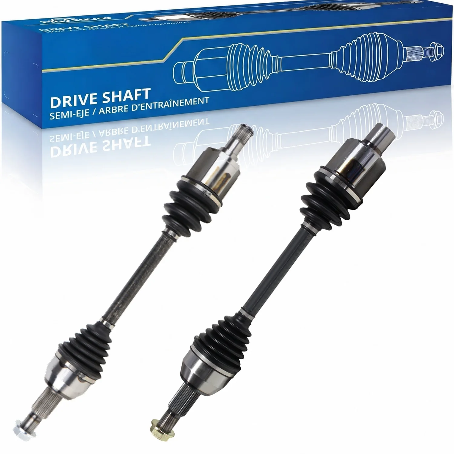 Maxfavor 2X Cv Axle Assembly Cv Joint Axle Front Part Suitable for Saturn Vue 2004-2007 15836779 Awd 3.5L 3471Cc V6 Gas Sohc Naturally Aspirated