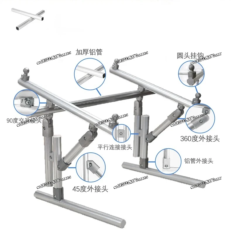 عززت عبر غرزة الإطار السرير الخامس تمتد الإطار سبائك الألومنيوم قابل للتعديل إطار التطريز الوقوف