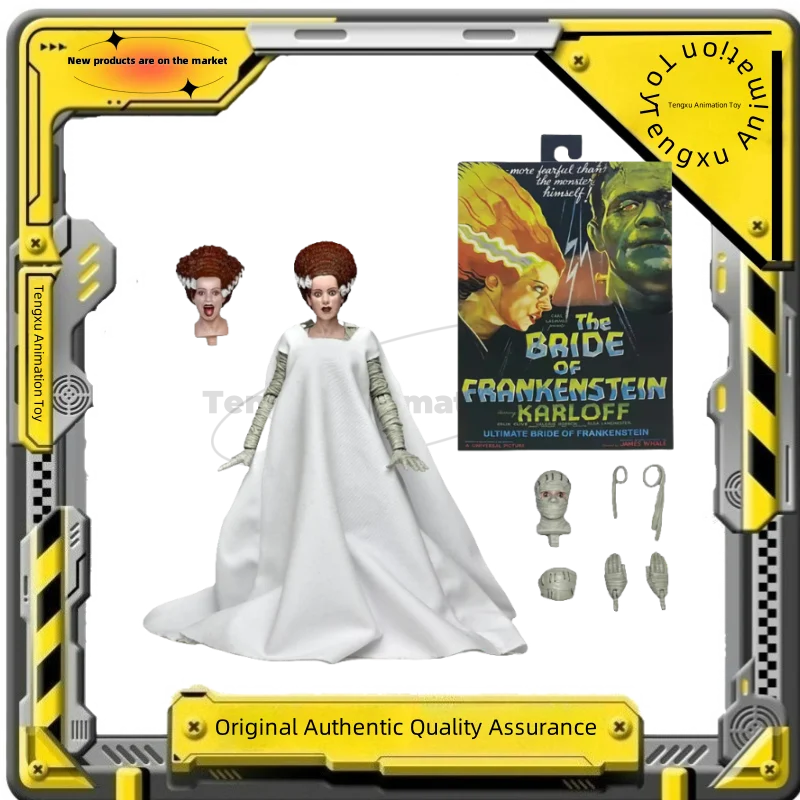 【Productos puntuales】NECA Universal Monsters Ultimate Bride of Frankenstein Color 7 pulgadas figura de acción modelo muñeca Kit de modelismo regalo