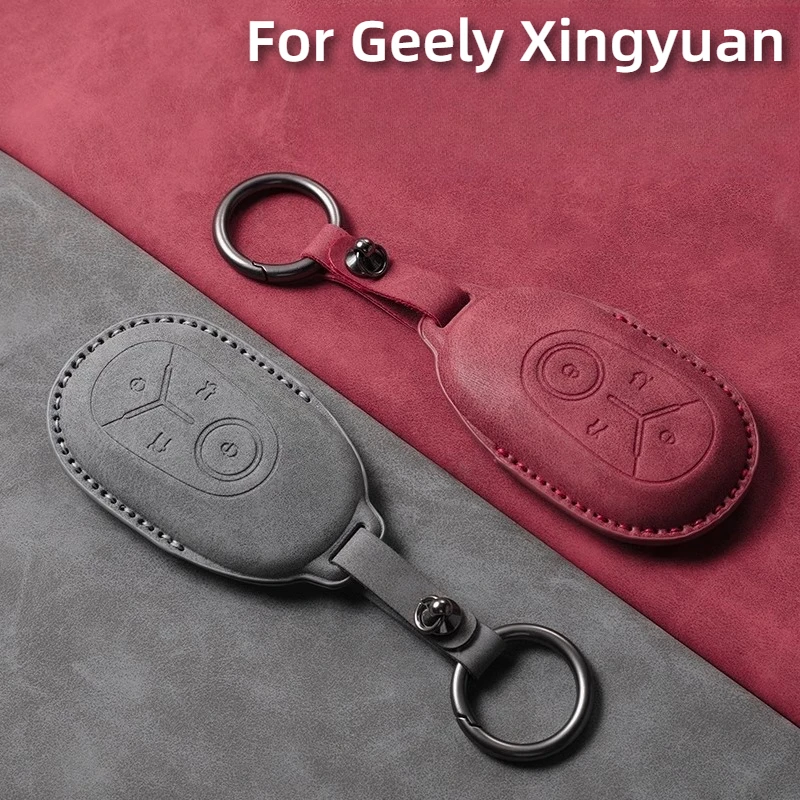 

Fit For Geely Xingyuan 2025 Car Key Card Holder Smart Card Case Suede Protective Shell