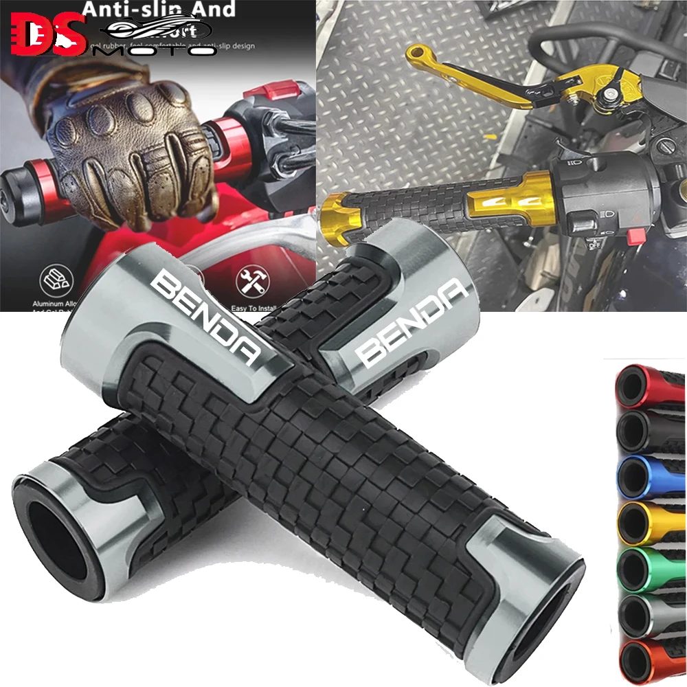 

For Benda Rock300 250 NAPOLEONBOB LFS700 CHINCHILLA Dark Motorcycle Accessories 7/8'' 22MM CNC Handlebar Grips Handle Bar Covers