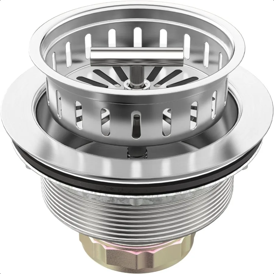 BOTEMY B9171 Слив для кухонной мойки 3 1 2-дюймовый сливной фильтр для кухонной мойки в сборе Комплект из нержавеющей стали Ситечко для раковины Корзина Слив Sto