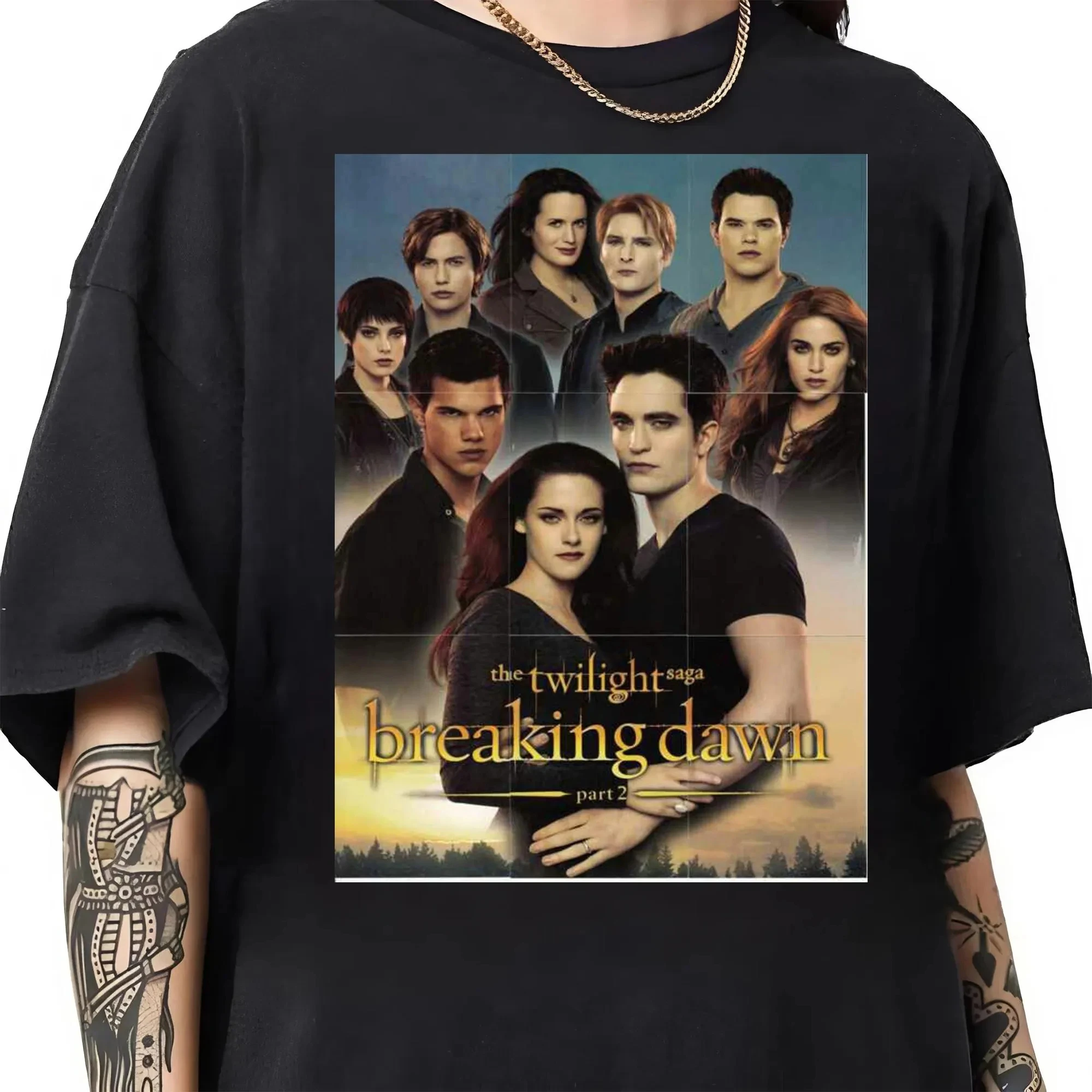 

Футболка в стиле ретро «Сумеречный болельщик», подарок для любителей комиксов серии «Сумерки», романтическая футболка «Оборотень вампиров»