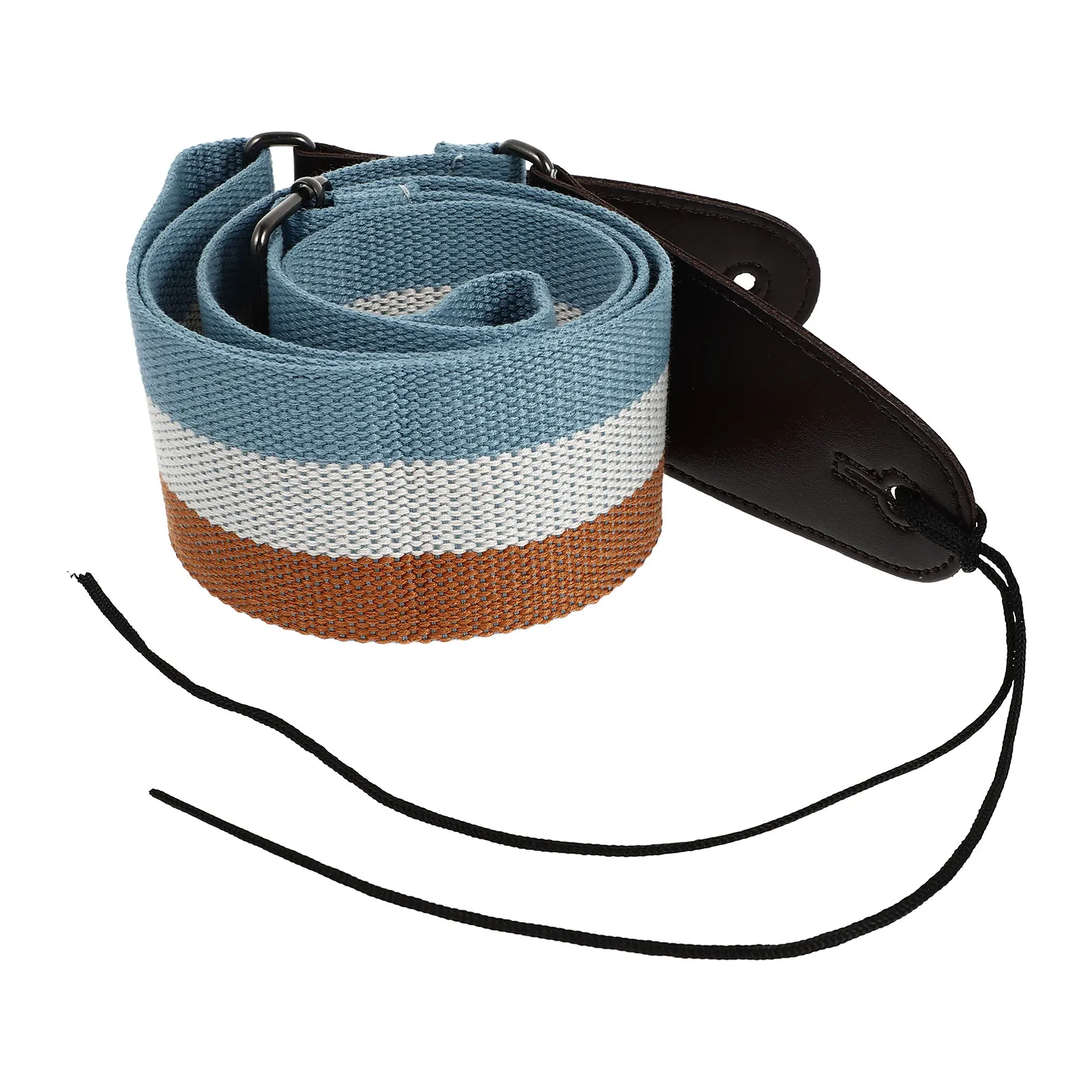

Guitar Strap Electric Straps Acoustic Belt Holder Sling Instrument Bass Lanyard Adjustable Sturdy PU Striped Durable