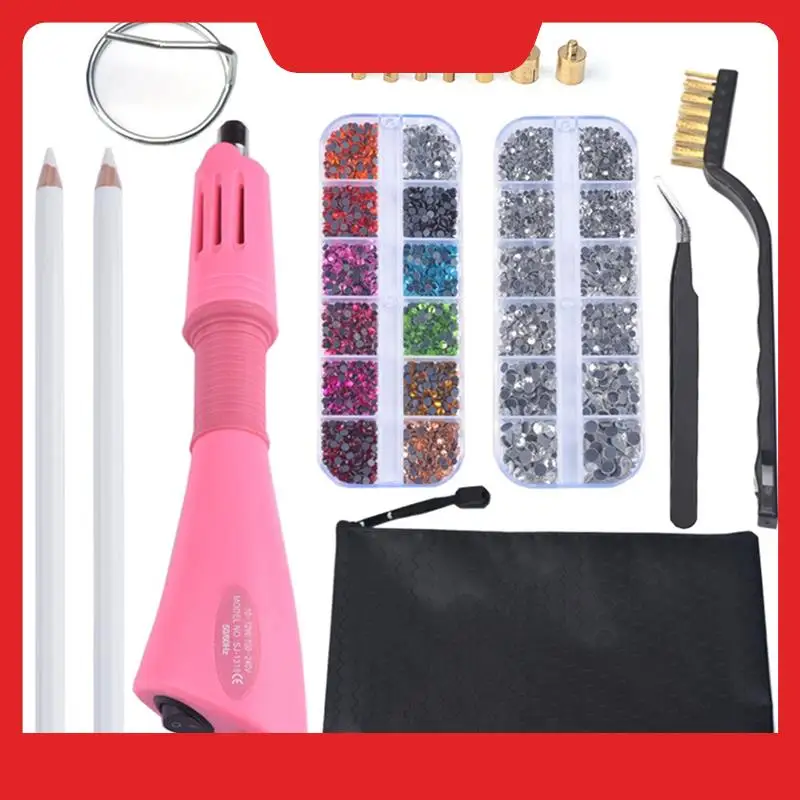 

Набор страз для горячей фиксации Аппликатор для горячей фиксации Хрустальное стекло Горный хрусталь Железная палочка