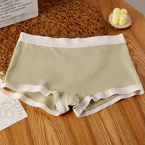 BANNIROU 1Pcs Mid-Rise Seamless Women's Boyshort Safety Knickers Pants Panties For Woman Intimates Female Underwear Lingerie - Image 10
