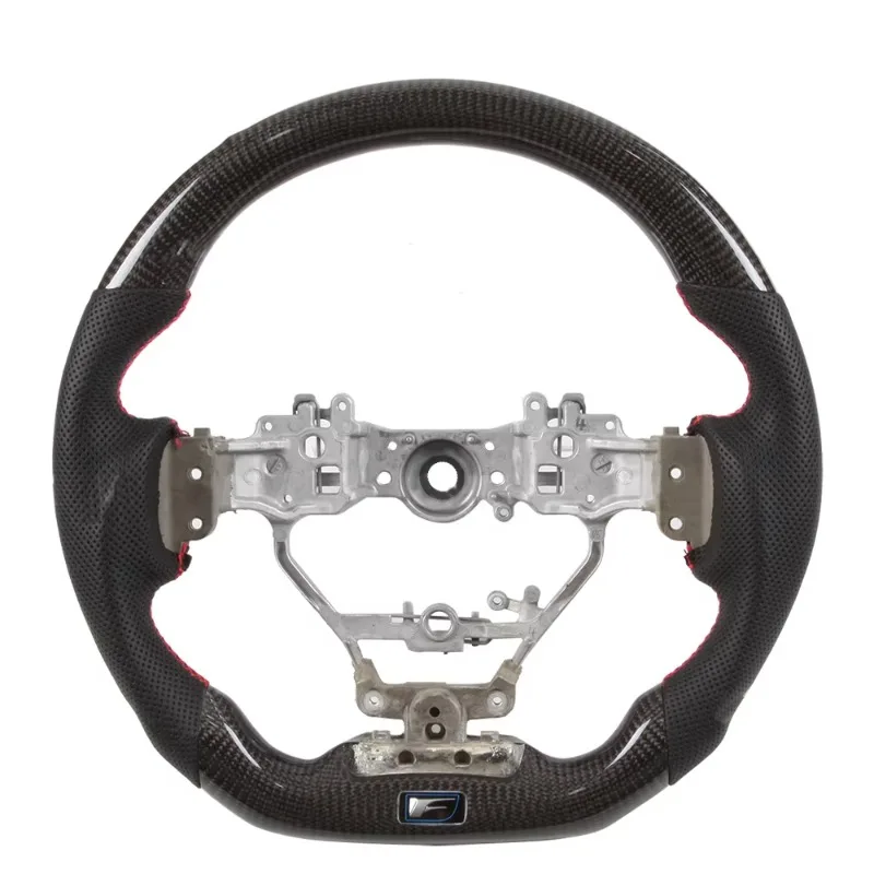 Luxury Real Carbon Fiber Steering Wheel Smart LED Light Design Personalized Car Mod Upgrade Accessories