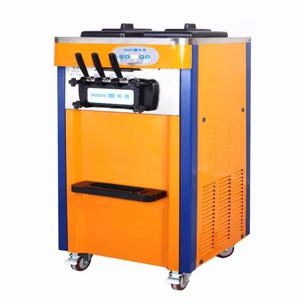 Commercial Soft Ice Cream Machine 2200W 7.4 GalHour LED Display Energy Star Certified Stainless Steel for Restaurants Customized
