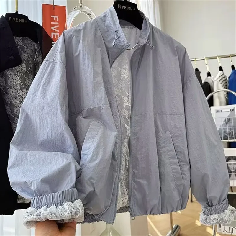 

Women's Jacket New Fashion Beautiful Zipper Cardigan Loose Spring Ladies Unique Beautiful Coat Looks Good Year's Popular Jacket