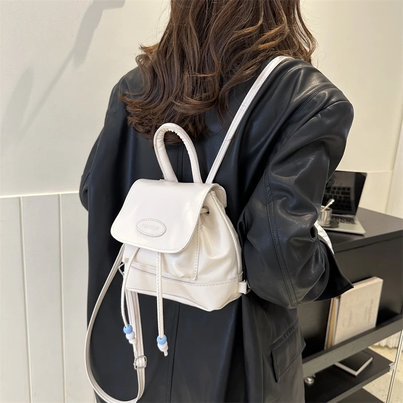 حقيبة ظهر عصرية بتصميم رجعي للتنقل اليومي، موديل 2023 الجديد، متعددة الاستخدامات على الطراز الكوري، حقيبة كتف واحدة من الجلد ...