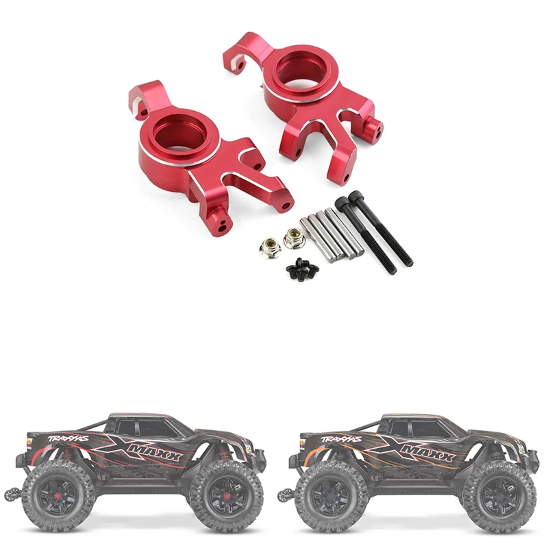 Blocco sterzo anteriore in lega di alluminio 2 pezzi per parti di aggiornamento del Monster Truck 1/5 Traxxas X-Maxx Xmaxx 6S 8S RC