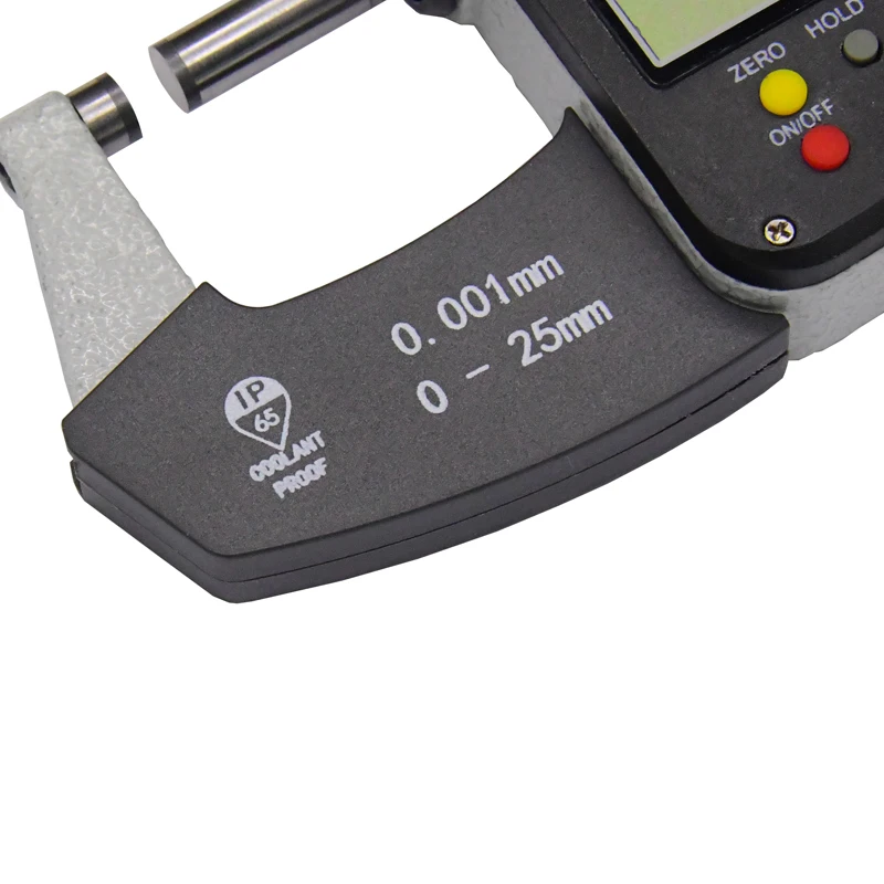 IP65 Outside Micrometer 0-25mm Large Screen Digital Micrometer Caliper Gauge Meter Micrometer Carbide 0.001 MM Measure Tools