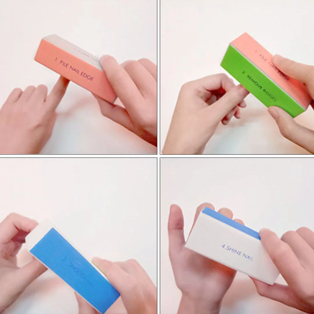 

10pcs Nail Buffer Block Fine Grit For Natural Nails Uv Gel Acrylic Manicure Pedicure Tool Nail Art Supplies Kit