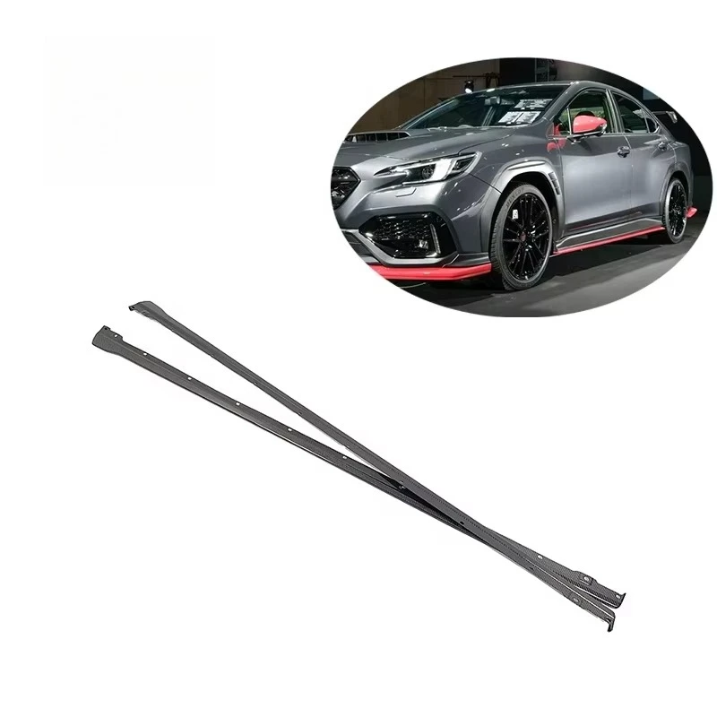 For Subaru WRX S4 OEM STI-P Style Carbon Fiber Side Skirts Rocker Panel for Performance Enhancement