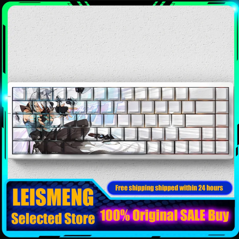 

Jiefeng Theme Keycap Original Factory Side Engraved Character Transparent PBT Mechanical Keyboard PC Gaming Keyboard Accessorie