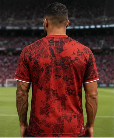 Canadian printed quick drying breathable T-shirt, outdoor football jersey, fan short sleeved top